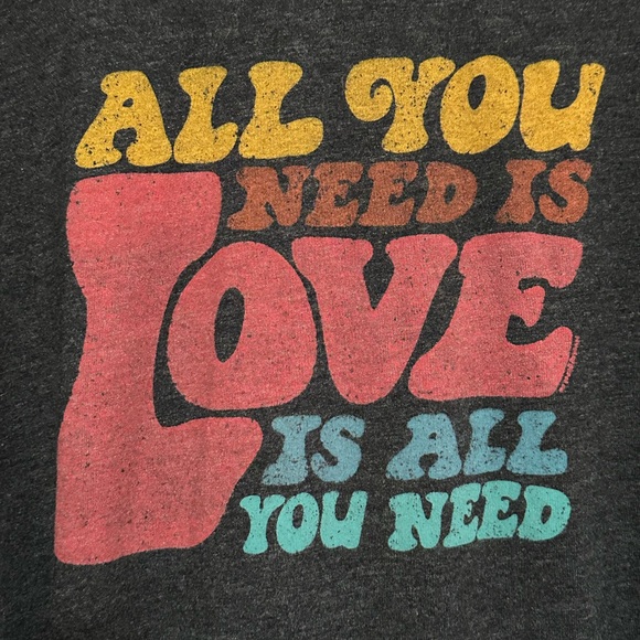 {Rivet Apparel} Love Is All You Need Tee ❤️ - Sz Youth 10-12 - Picture 4 of 5